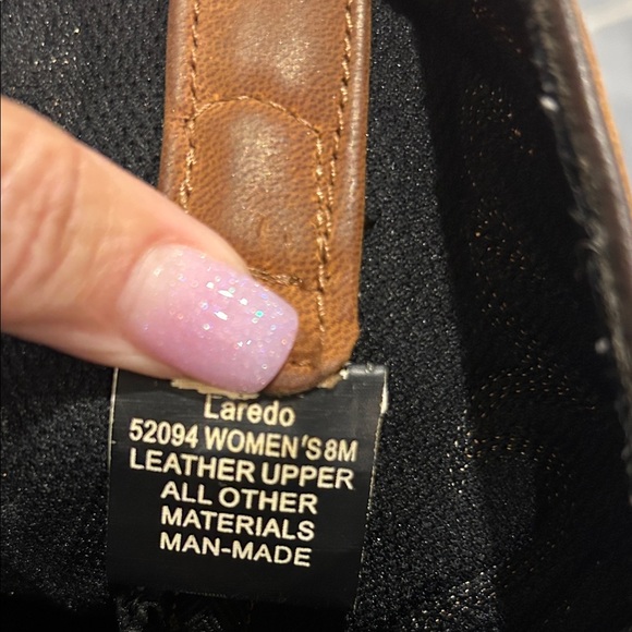 Laredo Tan Leather Cowboy Boots - Picture 3 of 10